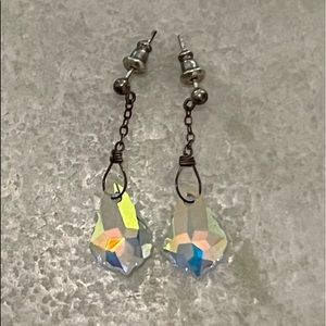 Earrings crystal drop